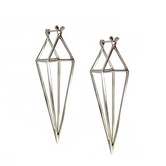 Tawapa Diamond Cube Earrings - Picture 8 of 13